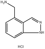 (1H-Indazol-4-yl)methanamine dihydrochloride Struktur