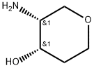 (3R,4S)-3-aminooxan-4-ol Struktur