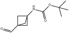 tert-Butyl(3-formylbicyclo[1.1.1]pentan-1-yl)carbamate Struktur