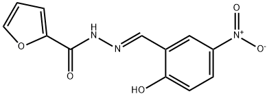 (E)-N'-(2-hydroxy-5-nitrobenzylidene)furan-2-carbohydrazide Struktur