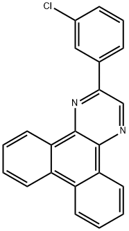 2-(3-chlorophenyl)dibenzo[f,h]quinoxaline Struktur