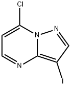 7-Chloro-3-iodo-pyrazolo[1,5-a]pyrimidine Struktur