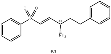 (1E,3S)-3-Amino-5-phenyl-1-(phenylsulphonyl)pent-1-enehydrochloride99% Struktur