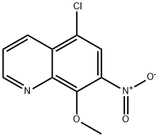 5-Chloro-8-methoxy-7-nitro-quinoline Struktur