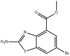 Methyl 2-amino-6-bromobenzo[d]thiazole-4-carboxylate Struktur