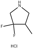 3,3-difluoro-4-methylpyrrolidine hydrochloride Struktur