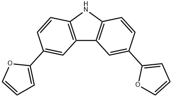 3,6-di(furan-2-yl)-9H-carbazole Struktur