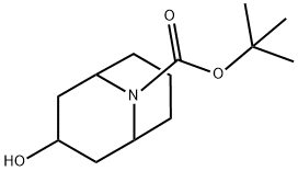 Tert-Butyl 3-Hydroxy-6-Azabicyclo[3.2.1]Octane-6-Carboxylate Struktur