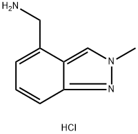 (2-methyl-2h-indazol-4-yl)methanamine hydrochloride Struktur