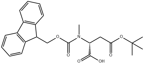 N-Fmoc-N-methyl-D-aspartic acid 4-tert-butyl ester Struktur