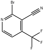 2-Bromo-4-(trifluoromethyl)pyridine-3-carbonitrile Struktur