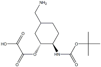 Carbamic acid, N-[trans-4-(aminomethyl)cyclohexyl]-, 1,1-dimethylethyl ester 1/2 Oxalic acid Struktur