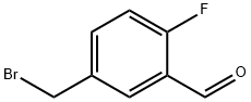 5-(Bromomethyl)-2-fluorobenzaldehyde Struktur