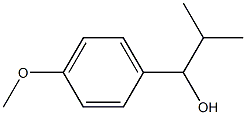 1-(4-Methoxyphenyl)-2-methylpropan-1-ol Struktur