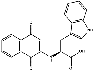 N-(1,4-Dihydro-1,4-dioxo-2-naphthalenyl)-L-tryptophan Struktur