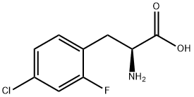 (S)-2-AMINO-3-(4-CHLORO-2-FLUOROPHENYL)PROPANOIC ACID Struktur