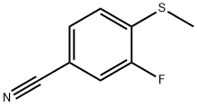 3-Fluoro-4-(methylsulfanyl)benzonitrile Struktur