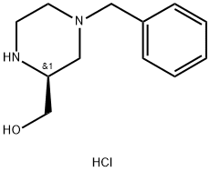 [(2S)-4-benzylpiperazin-2-yl]methanol dihydrochloride Struktur