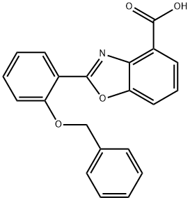 2-(2-(Benzyloxy)phenyl)benzo[d]oxazole-4-carboxylic acid Struktur