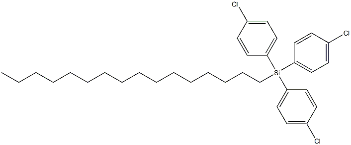 HEXADECYLTRIS(4-CHLOROPHENYL)SILANE Struktur