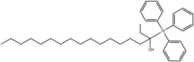 3-(TRIPHENYLSILYL)-3-OCTADECANOL Struktur