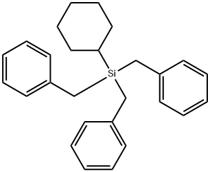 CYCLOHEXYLTRIBENZYLSILANE Struktur