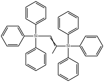 1,2-BIS(TRIPHENYLSILYL)-1-PROPENE Struktur