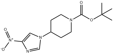 tert-butyl 4-(4-nitro-1H-imidazol-1-yl)piperidine-1-carboxylate Struktur