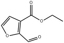 ethyl 2-formylfuran-3-carboxylate Struktur