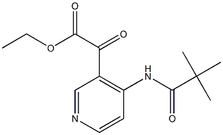 Ethyl 2-oxo-2-(4-pivalamidopyridin-3-yl)acetate Struktur