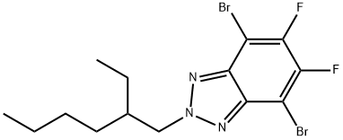 4,7-Dibromo-2-(2-ethyl-hexyl)-5,6-difluoro-2H-benzotriazole Struktur