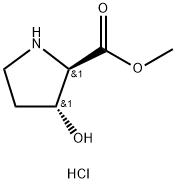 methyl (2R,3R)-3-hydroxypyrrolidine-2-carboxylate hydrochloride Struktur