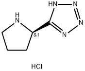 5-[(2R)-pyrrolidin-2-yl]-2H-1,2,3,4-tetrazole hydrochloride Struktur