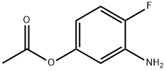 3-Amino-4-fluorophenyl acetate Struktur