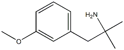 1-(3-methoxyphenyl)-2-methylpropan-2-amine Struktur