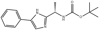 tert-butyl (S)-(1-(4-phenyl-1H-imidazol-2-yl)ethyl)carbamate Struktur