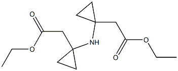 ethyl 2-(1-{[1-(2-ethoxy-2-oxoethyl)cyclopropyl]amino}cyclopropyl)acetate, 2007924-94-7, 結構式