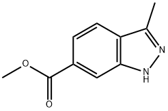 3-Methyl-1H-indazole-6-carboxylic acid methyl ester Struktur