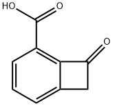 8-oxobicyclo[4.2.0]octa-1(6),2,4-triene-2-carboxylic acid Struktur