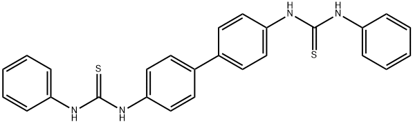 1,1'-biphenyl-4,4'-diylbis[3-phenyl(thiourea)] Struktur