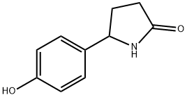 5-(4-hydroxyphenyl)-2-Pyrrolidinone Struktur