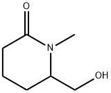 6-(HYDROXYMETHYL)-1-METHYL-2-PIPERIDINONE Struktur