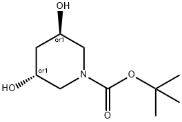 反式-3,5-二羥基-哌啶-1-羧酸叔丁酯, 2092515-15-4, 結(jié)構(gòu)式