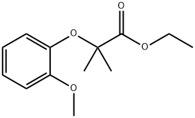 ethyl 2-(2-methoxyphenoxy)-2-methylpropanoate Struktur