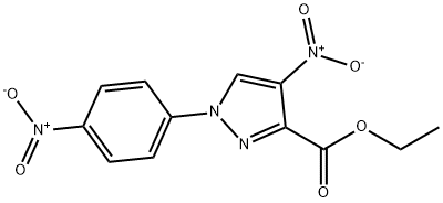 Ethyl 4-nitro-1-(4-nitrophenyl)-1H-pyrazole-3-carboxylate Struktur