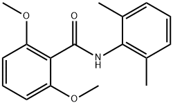 N-(2,6-dimethylphenyl)-2,6-dimethoxybenzamide Struktur