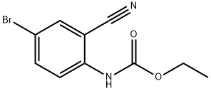 Ethyl (4-bromo-2-cyanophenyl)carbamate Struktur