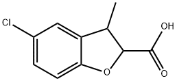 5-Chloro-3-methyl-2,3-dihydrobenzofuran-2-carboxylic acid Struktur