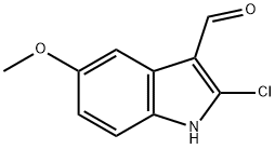 2-chloro-5-methoxy-1H-indole-3-carbaldehyde Struktur