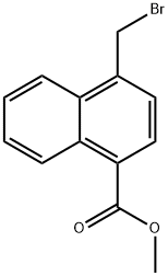 4-(溴甲基)-1-萘甲酸甲酯 結(jié)構(gòu)式